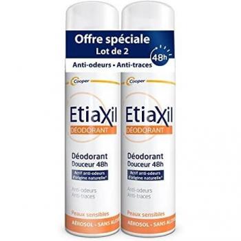 ETIAXIL DEODORANT 48H ANTI-TRACES 150 ML X2