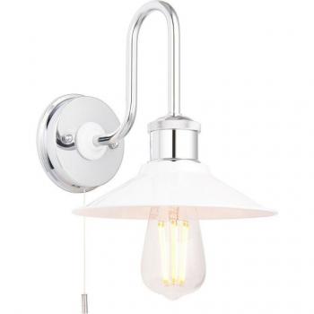 Stylish Fiumicino Metal Wall Lamp for Bathrooms IP44
