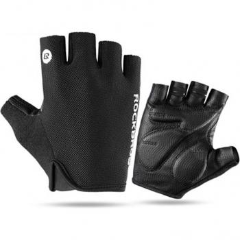 Winter Autumn Cycling Gloves Half Finger Breathable Shockproof Non-Slip