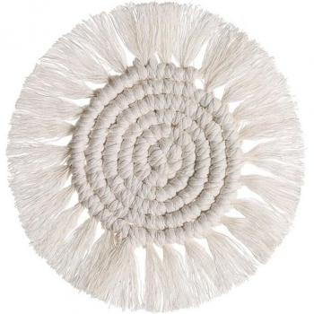Gland décoratif coussin chauffant en coton