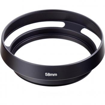 Capot d'Objectif 58 mm – Métal Ventilé, Fixation à Visser – Compatibilité Canon/Nikon/Sony/Leica/Olympus/Pentax