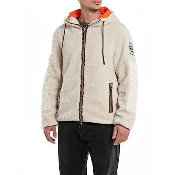 Replay Felpa con Cerniera M6633 Ivory S