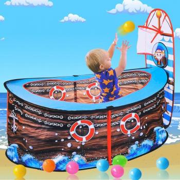 Foldable Baby Pirate Ship Tent with Balls