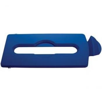 Rubbermaid Slim Jim Recyclestation Deksel voor Papier, Blauw
