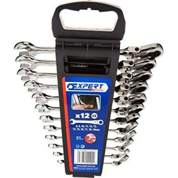 Expert by Facom Flexible Head Ratchet Spanner Set, 12 Piece