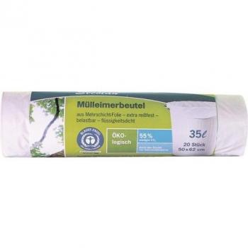 Müllbeutel 35 Liter aus Recycling-Kunststoff 20 Stk