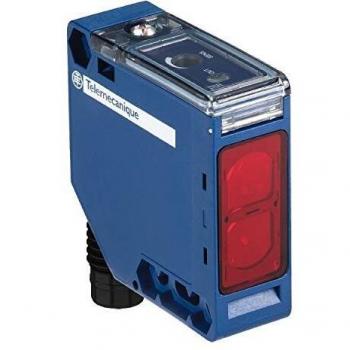 Sensor óptico Telemecanique, Fotocélula compacta, salida PNP, conector M12, alcance 1 m, IP65