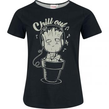 T‑shirt Groot Chill Out – Disney Gardiens de la Galaxie, femme, noir, S-XXL