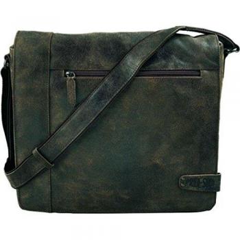 Pride and Soul Brown Leather Shoulder Bag 35 cm