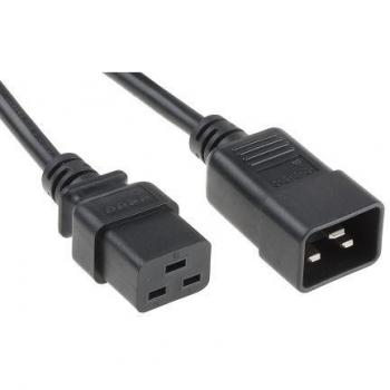 RS PRO Cable de Potencia 1.5m Negro IEC C19 Hembra a C20 Macho