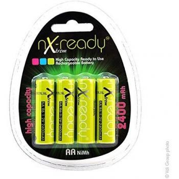 NiMH AA Battery Blister Pack 4 x 2400mAh 1.2V