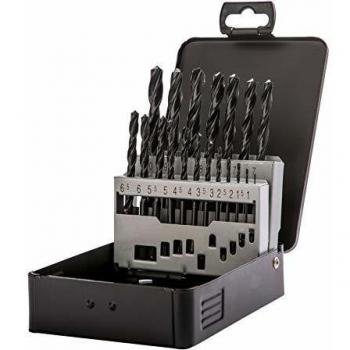 High-Speed Steel Spiral Twist Drill Kit – LABKA 19 Piece Assortment