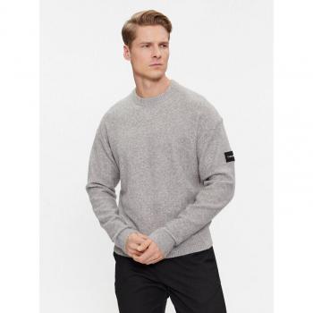 CK Calvin Klein Strickpullover für Männer, Größe S, Hellgrau
