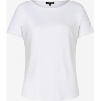 Chiffonkante T-Shirt Weiß Frühjahrskollektion MORE&MORE