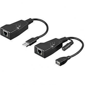 Convertisseur réseau USB 2.0 vers CAT 5/5a/6 noir