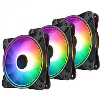 DeepCool CF 120 PLUS 3 in 1 (3-Pack) Customisable Addressable RGB LED Lighting 3 PACK DLI-DP-F12-AR-CF120P-3P