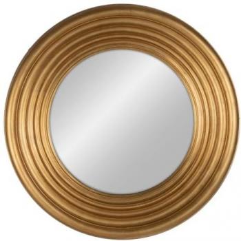 Specchio decorativo dorato in cristallo 78 x 78 cm