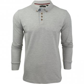 Brave Soul Lincoln Long Sleeve Polo T-Shirt XXL