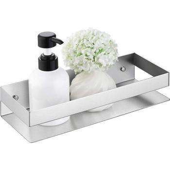 Piastra Portabagno AutoAdesiva 40 cm Inox 304 Argento