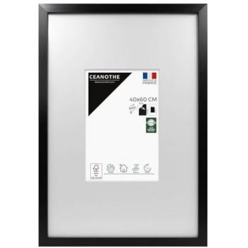 Cadre Photo Wild Noir 40x60 cm, baguette fine et minimaliste – Résine recyclée – A2 & poster