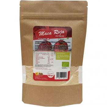 3 x Maca roja cruda polvo Bio 200 g de polvo