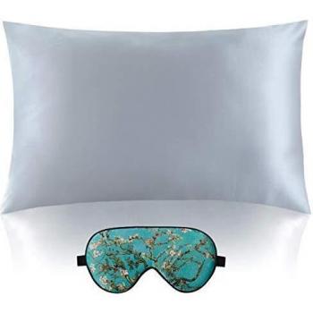 VesperSilk 100% Pure Mulberry Silk Pillowcase & Sleep Mask Duo
