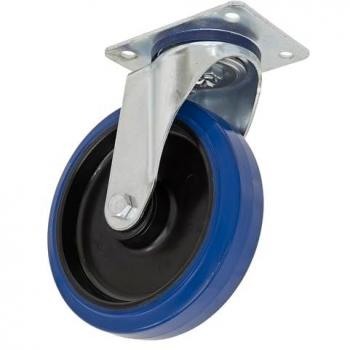 Blue Sealey Heavy-Duty Swivel Caster Wheel with Elastic Rubber, 100mm