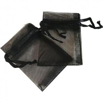Pochettes de Mariage en Organza Noir