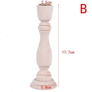 Candelabro de madera vintage para eventos