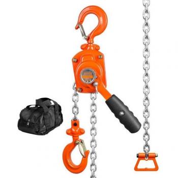 Mini Palan Manuel VEVOR 0,5 T Chaîne G80 1,4 m Levage