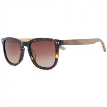 Wave Hawaii Lunettes de Soleil en Acétate UV400 Style Wayfarer Brun
