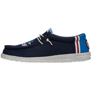 Baskets basses HEYDUDE WALLY STARS N SKULLS Bleu