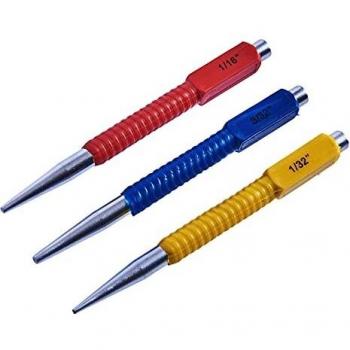 Amtech Heavy Duty Colour Coded Nail Punch Set