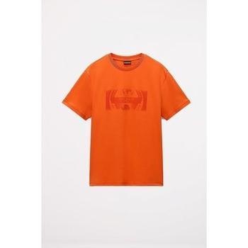 Napapijri Camiseta Vanni Red/Orange Casual en Algodón, S