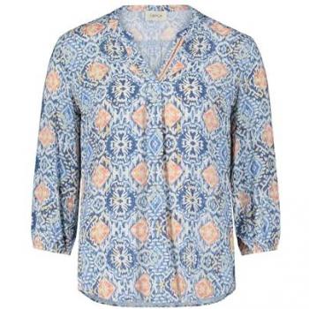 Cartoon Shirtbluse mit lebhaftem Muster