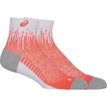 Chaussettes Asics Performance Run Quarter Unisexe Rouge Blanc Taille XL
