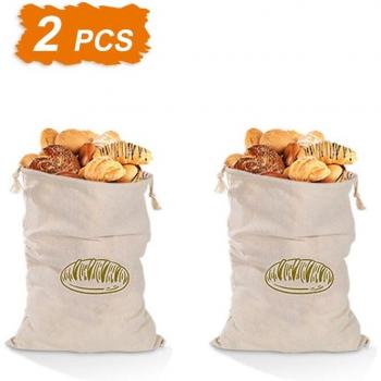 Washable Organic Linen Bread Storage Reusable Shopping Bag