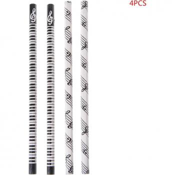 4pcs HB Pencils with Musical Notes
