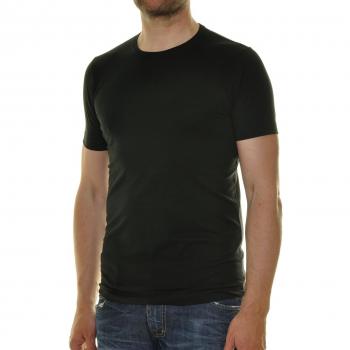 Ragman Herren T-Shirt Doppelpack, Bodyfit, Rundhals, XXL, Schwarz