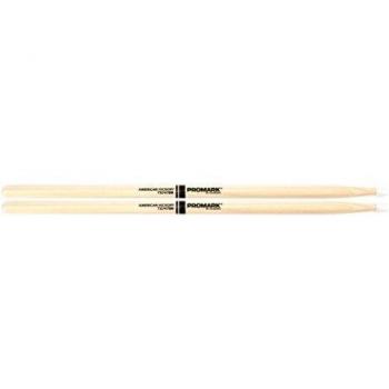 Pro-Mark Baguettes Super Rock 747B en hickory, olives nylon