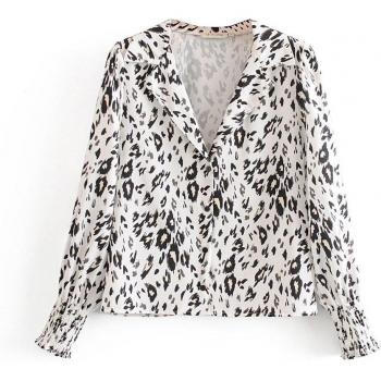 Camisa de Mujer con Estampado de Leopardo