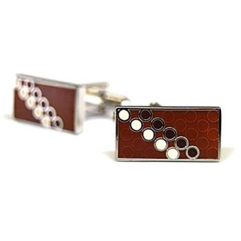 Boutons de manchette Marron