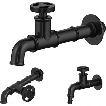 Decorative Matte Black Brass Bibcock Faucet for Garden and Bathroom WB8509