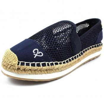 Damen Espadrilles SOCCX in Weiß, Farbe Blau, Modell SCU-1855-8517 (38)
