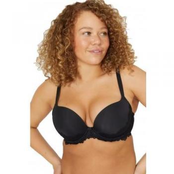 Stylish Women's Penny Plunge Bra 30FF White