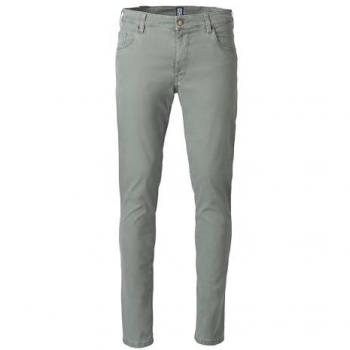 5-Pocket-Jeans MEYER M5 Slim in Salbeigrün