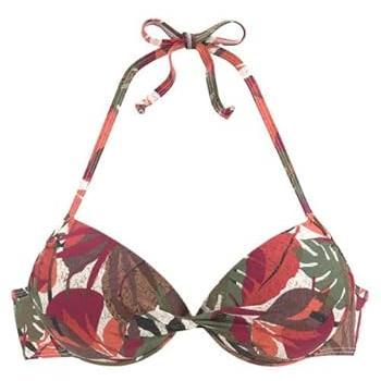 Push-Up-Bikini-Top Ava von Lascana Damen Rot Gr. 38 Cup B