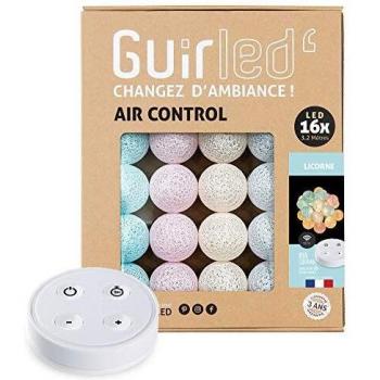 Guirlande lumineuse boules coton LED USB