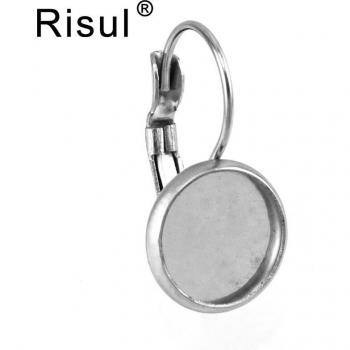 Leere Basis Ohrringe mit Cabochon 8/10/12mm