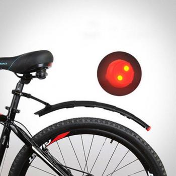 Guardabarros de Bicicleta con Luz LED y Diseño Plegable RR7080